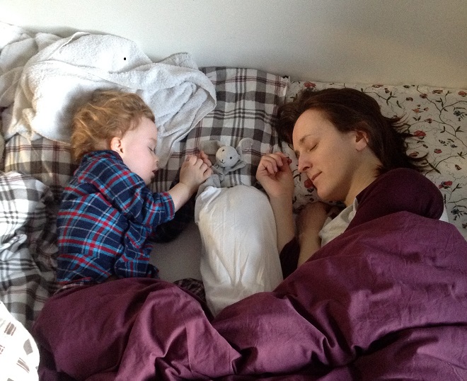 Co sleeping bed sharing EC at night